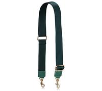 A ALLZEDREAM - Correa gruesa para bolso de mano, ajustable, de repuesto, color verde oscuro, punta de cuero