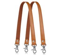 A ALLZEDREAM Lote de 2 Correas de Repuesto de Cuero Genuino para Bolso de Mano o Bandolera, 23.6 x 0.8 x 0.17 inches