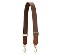 A ALLZEDREAM Purse Straps Replacement Crossbody Bags Handbag Wide Canvas Leather Adjustable (Brown A)