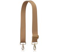 A ALLZEDREAM Thick Purse Strap Wide Adjustable Replacement Crossbody Bag Handbag (Light Brown-Gold Hardware)