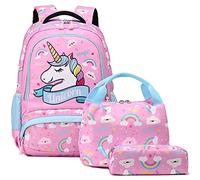 A AM SeaBlue Mochilas Niñas Escolares Primaria Mochila Infantiles Unicornio Bolsas Escolares Para Niña Mochilas Chicas para Escuela Viaje