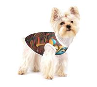 A Artistic Wonder - Chaleco de algodón para perro pequeño, talla M, transpirable, cómodo y elegante para mascotas