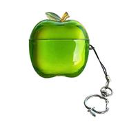 (A, B) For AirPods 4 Case Transparent TPU Soft Rubber Protective Cover with Realistic Apple Design Anti-Dust Easy Installation