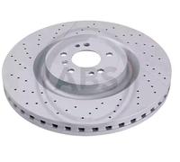 2x Disco de freno ventilado 18472 A.B.S. para MERCEDES-BENZ CLASE M CLASE GL GLE