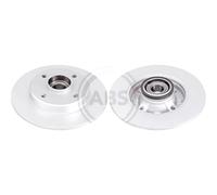A. B. S. 2x Disco Ø244mm Trasero Completo para Citroën C3 III 1.2 Puretech 82