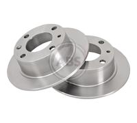 A.B.S. 2X Disco De Freno Ø224Mm Trasero Completo Para Citroën BX 14 16 E 15415