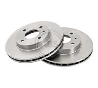 A. B. S. 2x Disco de Freno Ø239mm Delant. Ventilado para Alfa Romeo 33 1.7 I.E