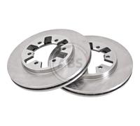 A. B. S. 2x Disco de Freno Ø250mm Delant. Ventilado para Nissan Pick-Up 2.5 D