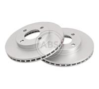 A.B.S. 2X Disco De Freno Delante 256 Ventilado Para Audi 100 44 44Q C3 43