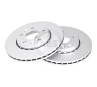 2x A.B.S. Disco de freno Delantero Ø280mm Altura: 44mm Espesor: 24mm Corona de Agujeros - Ø: 114,3mm ventilado 17976