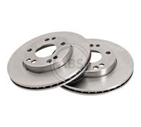 A. B. S. 2x Disco de Freno Delantero 262 Ventilado para Mercedes-Benz 190 W201