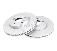 A. B. S. 2x Disco de Freno Delantero Ø295 MM Ventilado para Mercedes-Benz