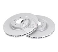 A. B. S. 2x Disco de Freno Delantero Ø320 MM Ventilado para Mitsubishi Eclipse