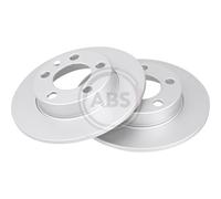A.B.S. 2X Disco De Freno Trasero 230 Completo Para VW Golf IV 1J1 Polo 6R 6C