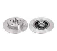 2x Disco de freno macizo 17736C A.B.S. para RENAULT MEGANE II SCÉNIC II