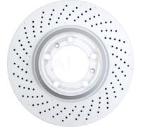 A. B. S. Freno Ø350 Ventilado Delantero Izquierdo para Porsche 911 Cabriolet 997