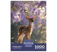 A Baby Ciervos Puzzles Imposible,desafío para Adultos Animales Juego EduGatoivo 1000 Piezas Obra De Arte De Juego De para Adultos Y Niños 70x50cm/1000pcs