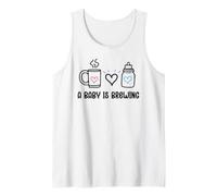 A Baby is Brewing Baby Shower Coming Soon Mom and Dad to Be Camiseta sin Mangas