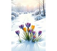 A Beacon of Spring's Promise Crocuses in the Snow Journal: a GRAPH notebook for self-expression