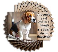 A Beagle is Not Just A Beagle, She is Happiness. Books Winter - Calcomanías impermeables al agua (12 x 18 cm)