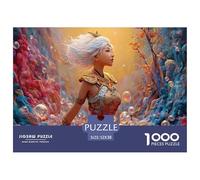 A Beautiful Girl with Long White Hair 1000 Piezas Cartulina Premium Rompecabezas Premium Confident Lady Extremadamente Difícil Juego Familiar Rompecabezas Regalos Para Familia Y Amigos 52x38cm/1000pcs