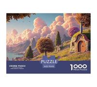 A Beautiful House by The Lake 1000 Pièces Rompecabezas Magical Hilltop Cottage Desafiante Y Educativo para Adultos Jouets De Défi Familial 70x50cm/1000pcs