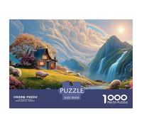 A Beautiful Landscape 1000 Pcs Papel Ecológico Rompecabezas Mountain Scenery Imposible, Difícil Juego Familiar Puzzle Juego De Desafío Difícil 70x50cm/1000pcs