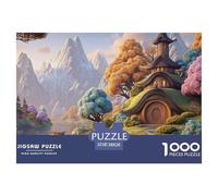 A Beautiful Snow Scene 1000 Pcs Cartón Fuerte Rompecabezas Fantasy Pagoda Liberador De Estrés Juego Creativo Puzzle para Adultos Y Niños 38x26cm/1000pcs