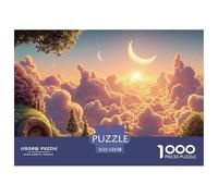 A Beautiful Sunrise Over The Clouds 1000 Piece Corte Preciso Rompecabezas Cherry Blossom Cloud Manor Divertido Jigsaw Educativo Amigos 52x38cm/1000pcs