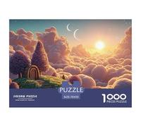 A Beautiful Sunrise Over The Clouds 1000 Piece Papel Premium Rompecabezas Cherry Blossom Cloud Manor Meditativo Jigsaw Regalo Niños 70x50cm/1000pcs