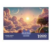 A Beautiful Sunrise Over The Clouds 1000 Piezas Corte Preciso Rompecabezas Cherry Blossom Cloud Manor Familia Jigsaw Educativo Adultos 52x38cm/1000pcs