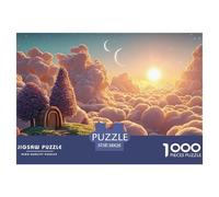 A Beautiful Sunrise Over The Clouds 1000 Piezas Corte Preciso Rompecabezas Cherry Blossom Cloud Manor Familia Jigsaw Regalo Adultos 38x26cm/1000pcs