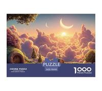 A Beautiful Sunrise Over The Clouds 1000 Piezas Papel Premium Rompecabezas Cherry Blossom Cloud Manor Desafiante Jigsaw Educativo Adultos 70x50cm/1000pcs