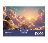 A Beautiful Sunrise Over The Clouds 1000 Pzas Corte Preciso Rompecabezas Cherry Blossom Cloud Manor Familia Jigsaw Decoración Adultos 52x38cm/1000pcs