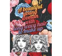 A beautiful young woman with long wavy hair to make up