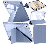 A-BEAUTY Funda Compatible con Honor Pad X9a/X9 Pro 11.5 Pulgadas 2025 con Portalápiz, Antichoque Carcasa Trasera Transparente, Soporte Trifold de Y 6 en 1, Lavanda