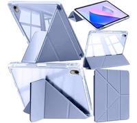 A-BEAUTY Funda Compatible con Huawei MatePad 11 2023/2021 con Portalápiz, Antichoque Carcasa Translúcida, Soporte de Y 6 en 1, Auto-Reposo/Activación, Lavanda