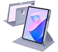 A-BEAUTY Funda Compatible con Huawei MatePad 11 2023/2021 Tablet con Soporte Bolígrafo, Encendido y Apagado Automático, Soporte Giratorio de 360°, Funda Transparente, Púrpura
