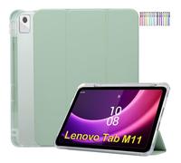 A-BEAUTY Funda Compatible con Tablet Lenovo Tab M11 de 11" 2024 + 1 Lápiz Capacitivo, con Soporte Bolígrafo, Apagado Automático, Funda para Lenovo M11, Verde Matcha