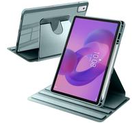 A-BEAUTY Funda Giratoria Compatible con con Lenovo Idea Tab Pro 12.7 Pulgadas 2025 Soporte para Bolígrafo, Rotación de 360° Respaldo Clara, Auto-Sueño/Estela, Verde Oscuro