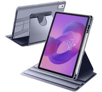 A-BEAUTY Funda Giratoria Compatible con con Lenovo Idea Tab Pro 12.7 Pulgadas 2025 Soporte para Bolígrafo, Rotación de 360° Respaldo Clara, Auto-Sueño/Estela, Púrpura