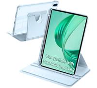 A-BEAUTY Funda Giratoria Compatible con Honor Pad X8a/X8b 11 Pulgadas 2024/2026 con Portalápiz, Carcasa Soporte Rotación de 360 Grados Protectora Respaldo Clara, Azul Claro
