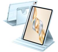 A-BEAUTY Funda Giratoria Compatible con Honor Pad X9a/X9 Pro 11.5 Pulgadas 2025, con Soporte para Bolígrafo, Soporte Rotación de 360 Grados Clara Transparente Antigolpes Cover, Azul Claro