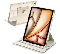 A-BEAUTY Funda Giratoria Compatible con iPad Air 11 Pulgadas M4/M3/M2 (2026/2025/2024), iPad Air 5/4 (10,9 Pulgadas, 2022/2020) Transparente Antigolpes, Auto-Sueño/Estela, Estrella