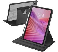 A-BEAUTY Funda Giratoria Compatible con Lenovo Tab 10.1 Pulgadas 2025 TB311FU/TB311XU con Soporte para Bolígrafo, Rotación de 360° Respaldo Clara, Auto-Sueño/Estela, Negro