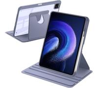 A-BEAUTY Funda Giratoria Compatible con Xiaomi Pad 6/6 Pro 11 Pulgadas 2023 con Soporte para Bolígrafo, Rotación de 360° Respaldo Clara, Auto-Sueño/Estela, Púrpura