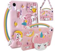 A-BEAUTY Funda Niños Compatible con Huawei MatePad 11 2023/2021, Silicona Antichoque Unicornio con Asa Soporte, Correa para el Hombro