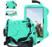 A-BEAUTY Funda Niños Compatible con Infinix Xpad 11 Pulgadas 2024, Carcasa Protectora de EVA a Prueba de Golpes con Soporte, Correa para el Hombro, Verde Negro
