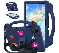 A-BEAUTY Funda Niños Compatible con Infinix Xpad 11 Pulgadas 2024, Carcasa Protectora de EVA a Prueba de Golpes con Soporte, Correa para el Hombro, Marino
