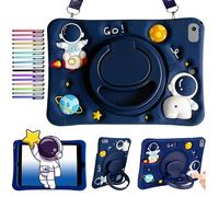 A-BEAUTY Funda para iPad 10.2" iPad 9.ª/8.ª/ 7.ª Generación Astronauta | con Correa para el Hombro, Soporte de Asa, Antigolpes Asa Soporte Tableta Carcasa Infantil